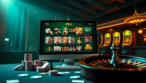 Experience thrilling gambling excitement with i9bet's vibrant online gaming interface and casino elements.