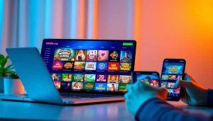 MM88 online gaming platform showcasing diverse games on multiple devices