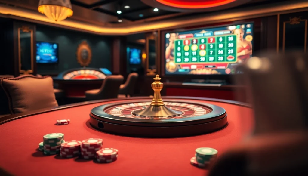 Vivez l'excitation d'un 'casino en ligne Français' avec des jetons de poker vibrants et un gameplay captivant.