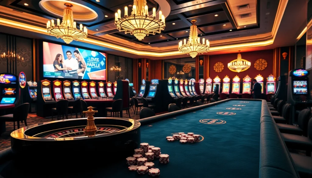 Découvrez l'élégance du meilleur casino en ligne 2026 avec des tables de jeu de luxe et des machines à sous vibrantes.