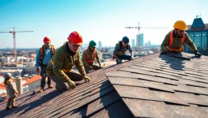Engaging roofing apprenticeship training session highlighting skilled trainees at work.